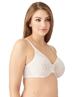 NWT Women's Wacoal Halo Lace  Bra in Ivory 851205 Size 38C